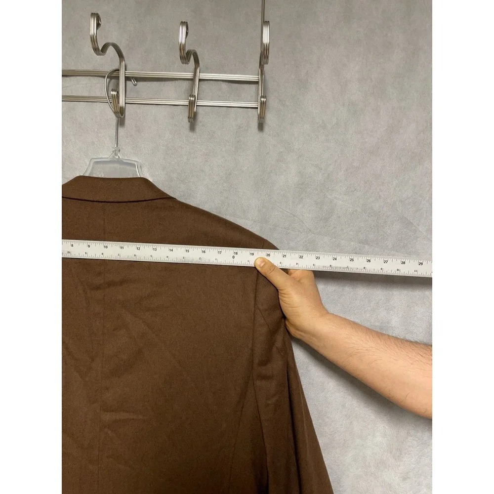Club Room Blazer Men's 44R Brown Cashmere 2B Winter Flannel Academia Coat Luxury